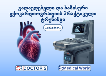 გადაუდებელი და ბაზისური ექოკარდიოგრაფიის პრაქტიკული ტრენინგი